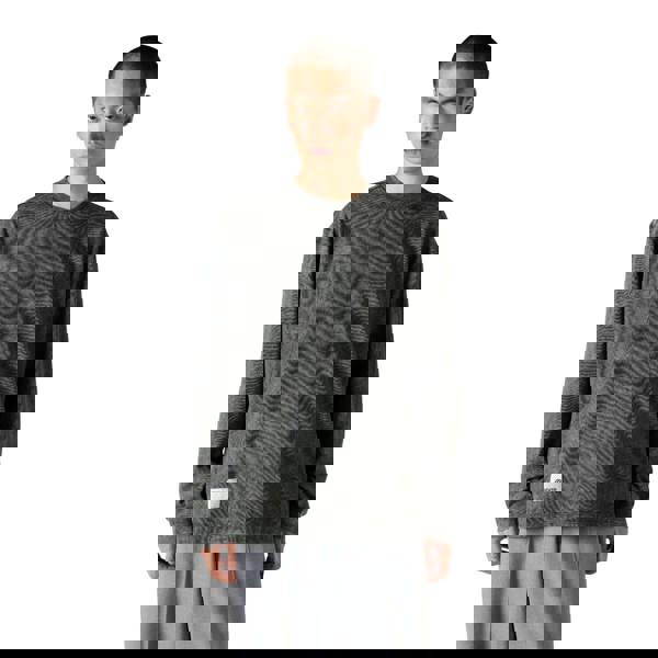 Mizuno Mens Sportstyle FloraTech Long-Sleeved T-Shirt - Grey