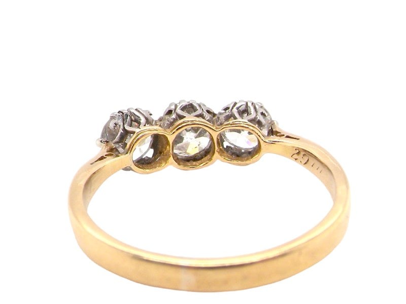 Vintage Tom A vintage three stone diamond ring