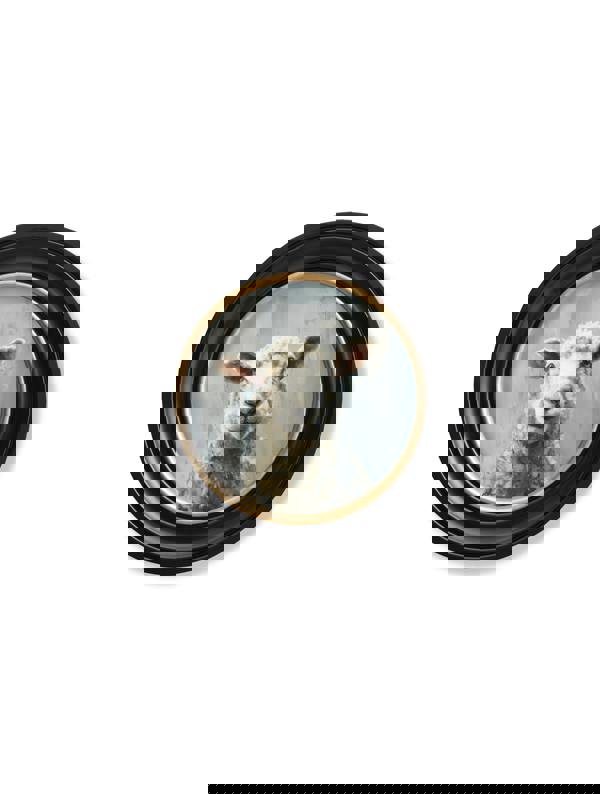 Exceptional Art The Jolly Sheep - Oxford round frame