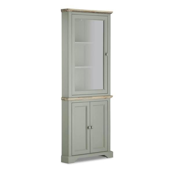 Statement Furniture Florence Corner Display Cabinet, Glass Door Assembled Dresser
