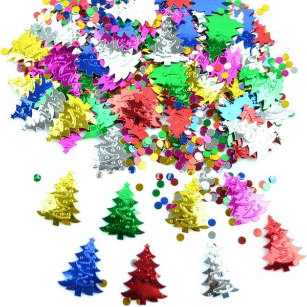 Green Christmas Snowflake Confetti Table Scatter, 14g Pack for Cards, Gifts and Party Decorations image 1