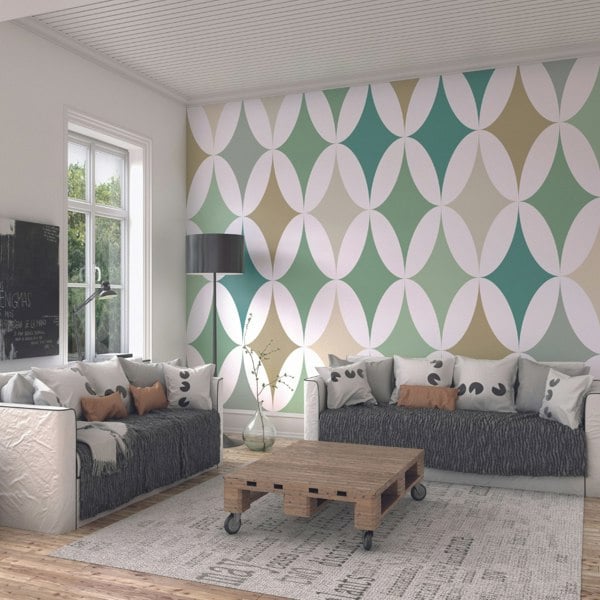 Origin Murals Green Formation Wall Mural - Sage