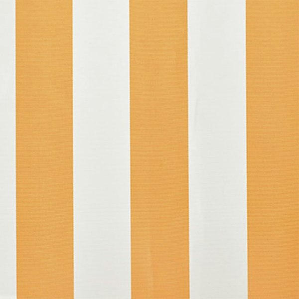 Berkfield Awning Top Sunshade Canvas Sunflower Yellow & White 4 x 3 m