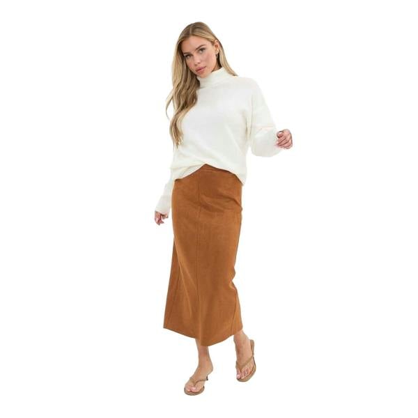 I Saw It First Unisex Adult Roll Neck Jumper - Cream - 