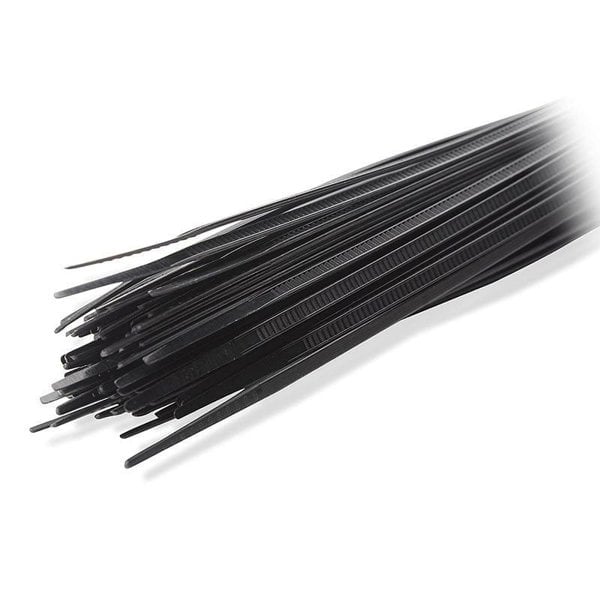 Pack of 100 Black Self Locking Cable Ties - Lighting Legends