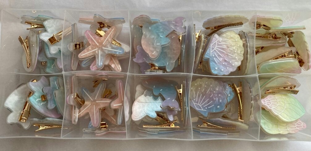 Gold Trip Sea Themed Hair Clip Accessories Set