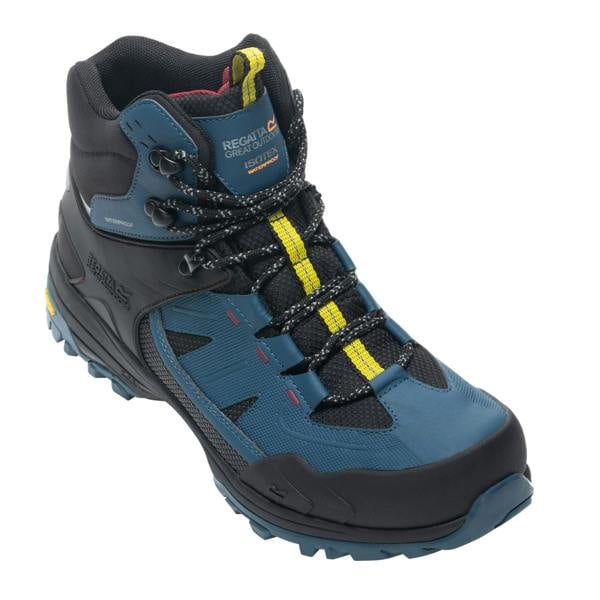 Regatta Mens Regen Walking Shoes - Moroccan Blue/Lime/Red - 
