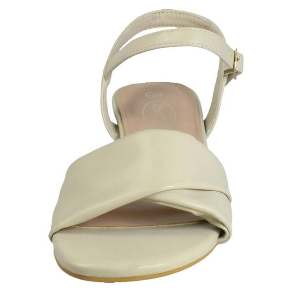 Spot On Ladies Spot On Low Heel Casual Buckle Fastening Sandals F12113
