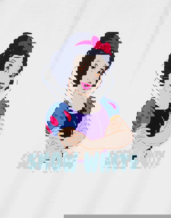 Disney Girls White Snow White Short Sleeved T-Shirt