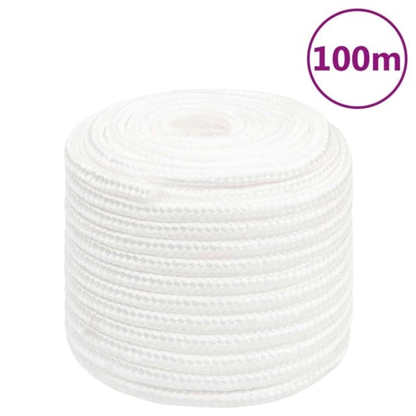 Berkfield Boat Rope Full White 18 mm 100 m Polypropylene