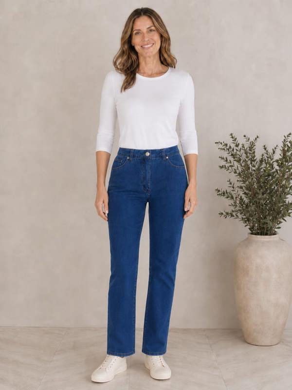PennyPlain 5 Pocket Denim - Blue Wash