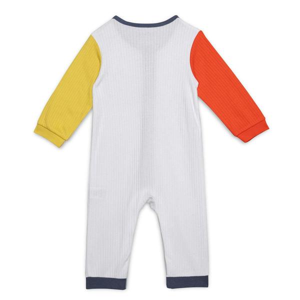 Mini Cuddles Baby Boys Play Printed Romper With Contrast Sleeves, Multicolour