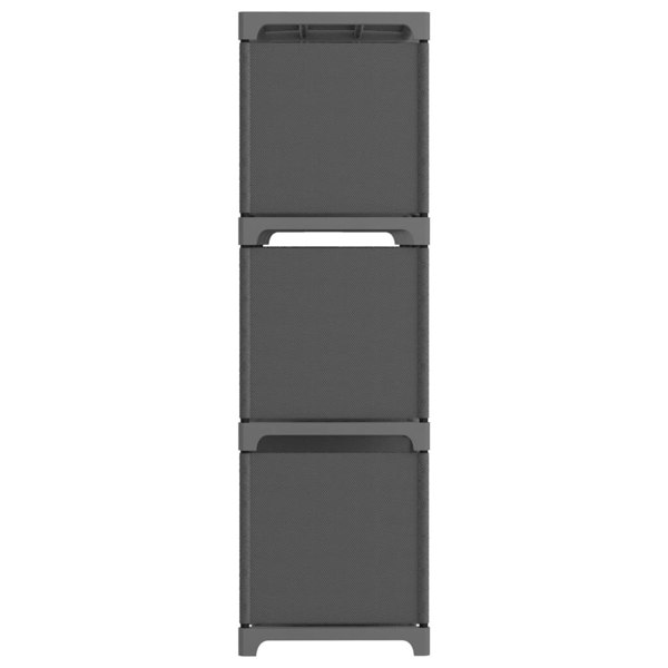 Berkfield 9-Cube Display Shelf Grey 103x30x107.5 cm Fabric