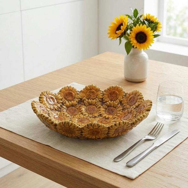 Garden Greatness Vibrant Sunflower Decorative Plate