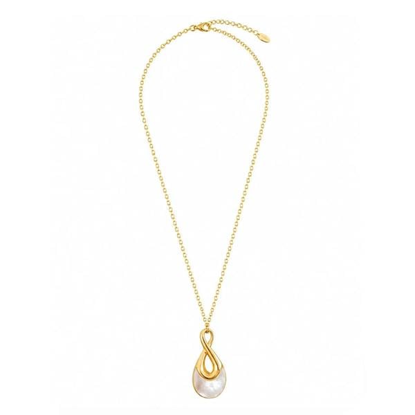 Luxe Tones Marea Luxe 18k Gold Plated Shell  Pendant Necklace