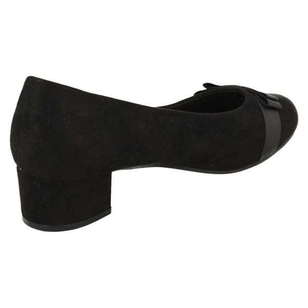 Spot On Ladies Spot On Block Heel Formal Wide Fit Court Shoes  F90151