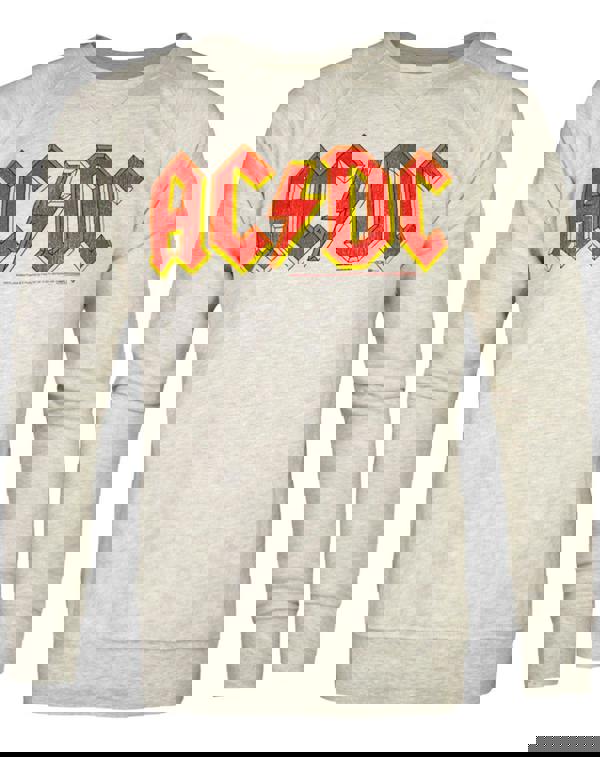 Amplified Clothing Mens Grey Ac/Dc Sweatshirt