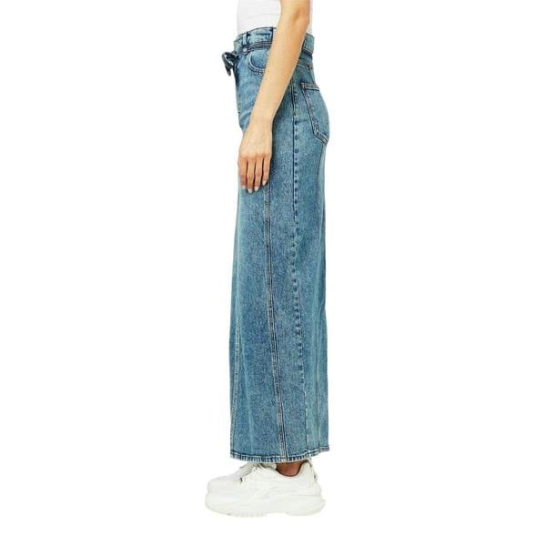 Hugo Womens/Ladies Getini Denim Maxi Skirt - Bright Blue - 