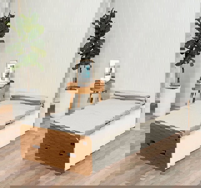 Accordion Folding Single Bed-Weilai Concept-White 70cm With Mattress-Weilai Concept