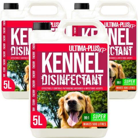 Ultima Plus XP ULTIMA-PLUS XP Kennel Kleen - Disinfectant, Cleaner, Sanitiser & Deodoriser - Concentrated Formula Kennel Cleaner 15L Cherry