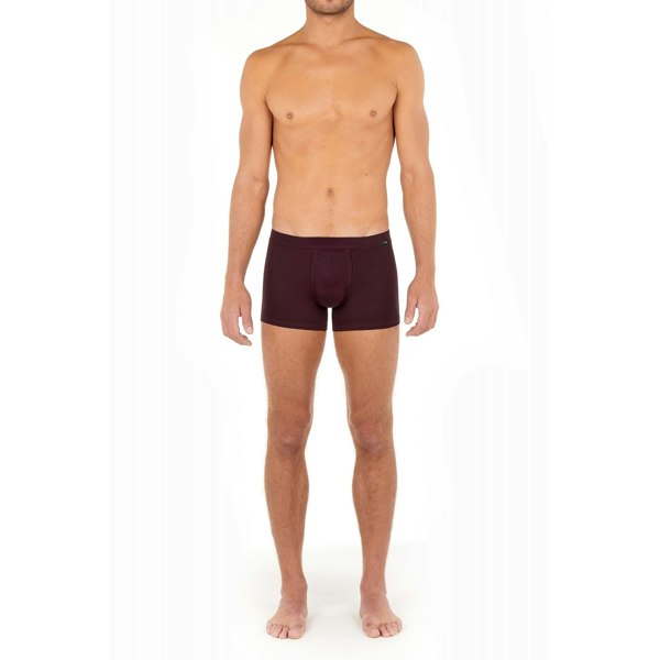 Hom Tencel Soft Comfort Boxer Trunk, Burgundy
