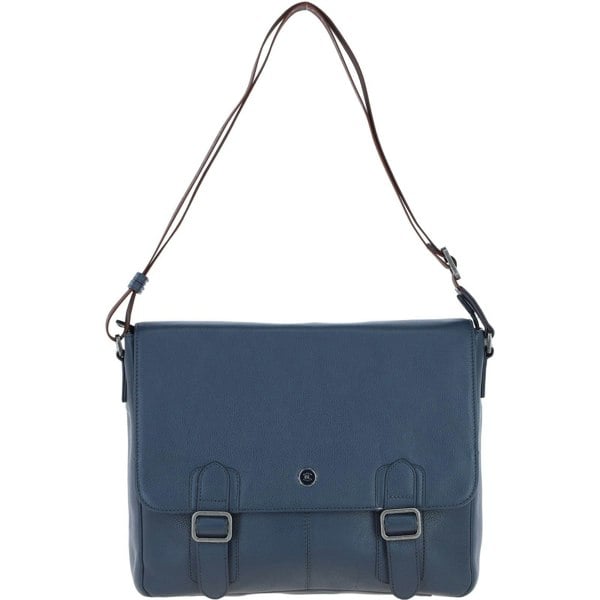 'Emissary' Real Leather Messenger Bag: 64403