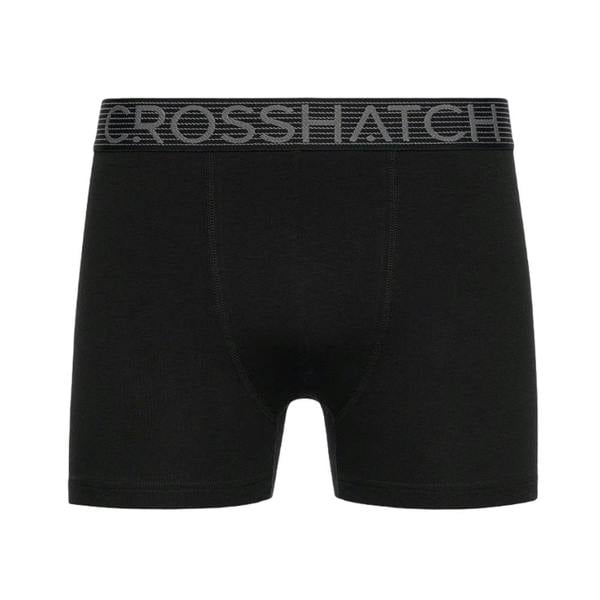 Crosshatch Mens Buzzard Boxer Shorts (Pack of 5) - Black/Grey - 