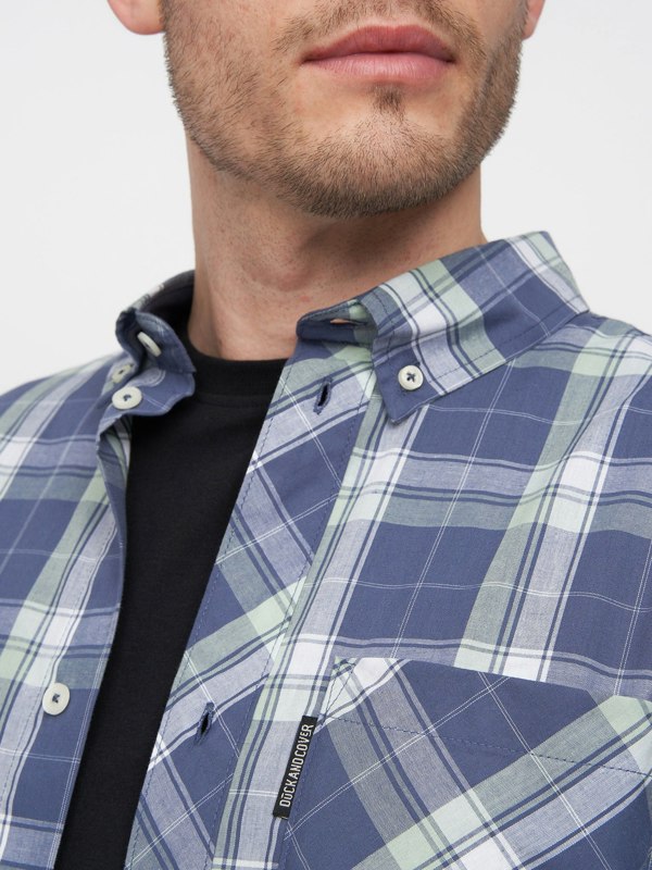 Duck and Cover Lennmore Shirt - Blue Check