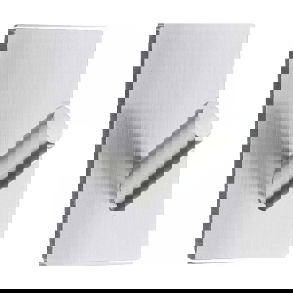 Brushed stainless steel single towel hook