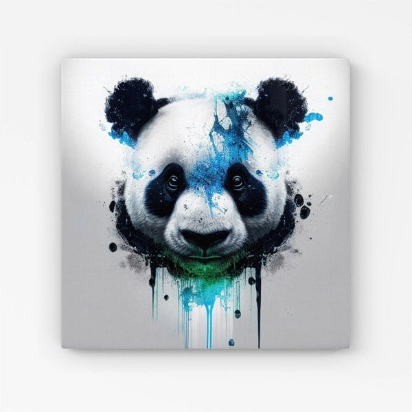 Warren Reed Panda Face Splashart Light Background Canvas