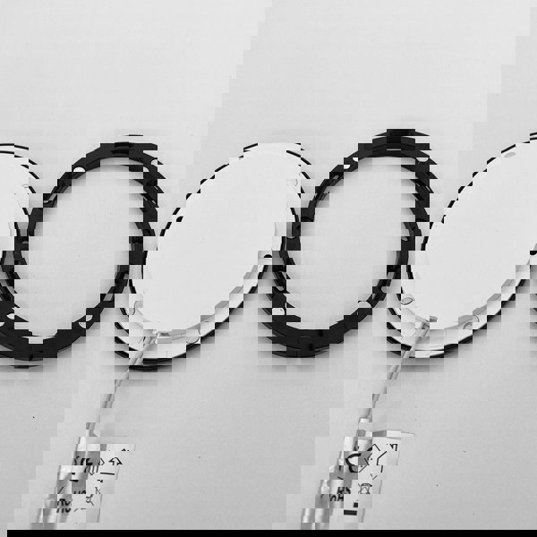 6x MATT BLACK Ultra-Slim Round Under Cabinet Kitchen Light & Driver Kit - Warm White Diffused LED - LoopsDirect