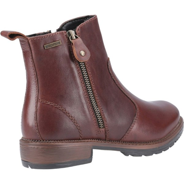 Cotswold Womens/Ladies Ashwicke Zip Leather Ankle Boot - Brown