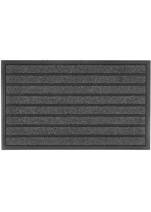 The Rugs Scraper Doormat in Black: Outdoor Mud Remover