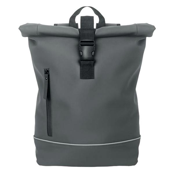 MidOcean Laptosa Roll Top PU Laptop Backpack - Stone Grey - 