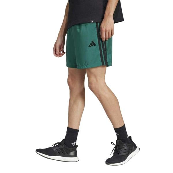 Adidas Mens 3 Stripes Shorts - Coll Green - 