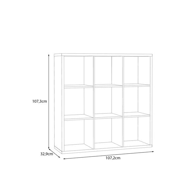 Furniture To Go Mauro 3x3 Storage Unit in Sage Green