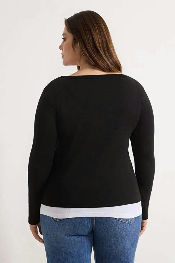WOVCOR Lycra Cotton Supreme Knit Plus Size Blouse