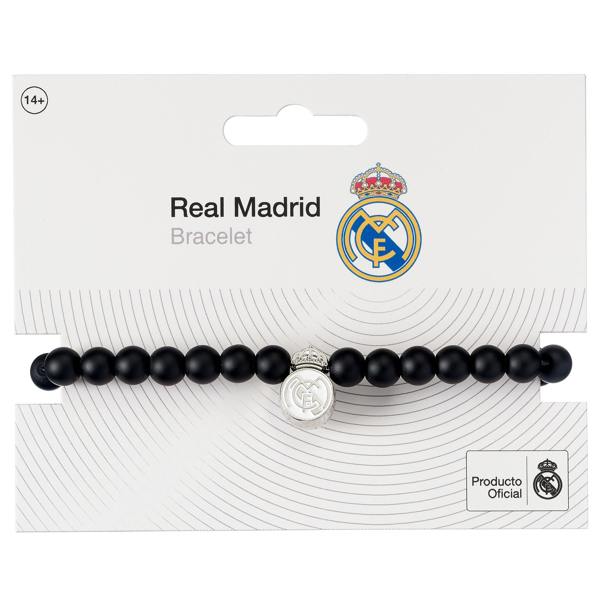 The Carat Shop Real Madrid Black Bead Bracelet