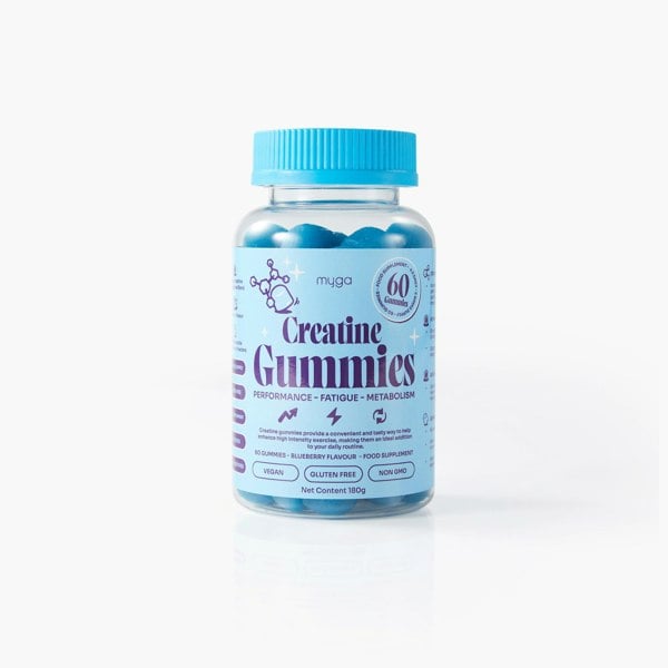 Myga Creatine Gummies – Blueberry Energy & Recovery Support