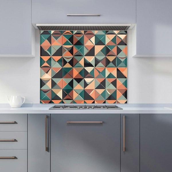 Warren Reed - Designer Geometric Print Pattern Kitchen Splashback