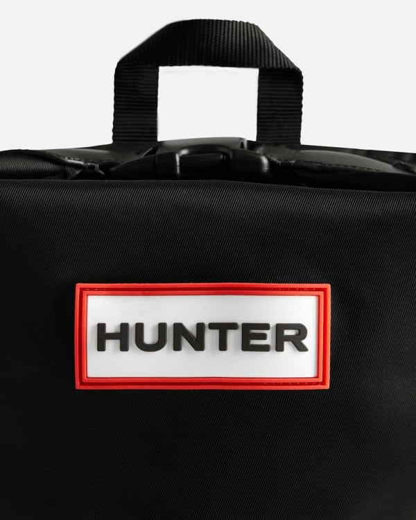 Hunter Nylon Large Topclip Backpack - Black