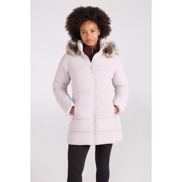 Mountain Warehouse Womens Nola Long Padded Jacket - Light Beige