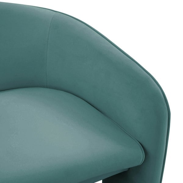 Furniture Edit Marla Sea Blue Velvet Accent Chair