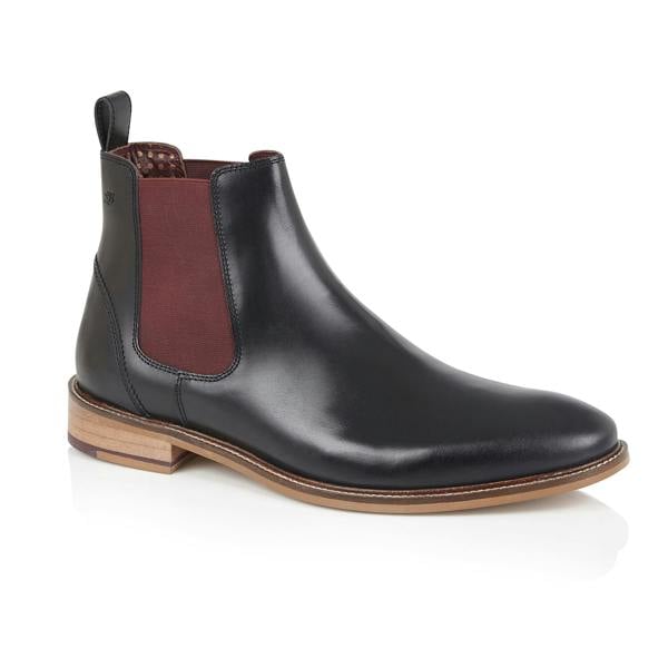 Hamilton Chelsea Boot Leather Black, Boots, London Brogues  - London Brogues