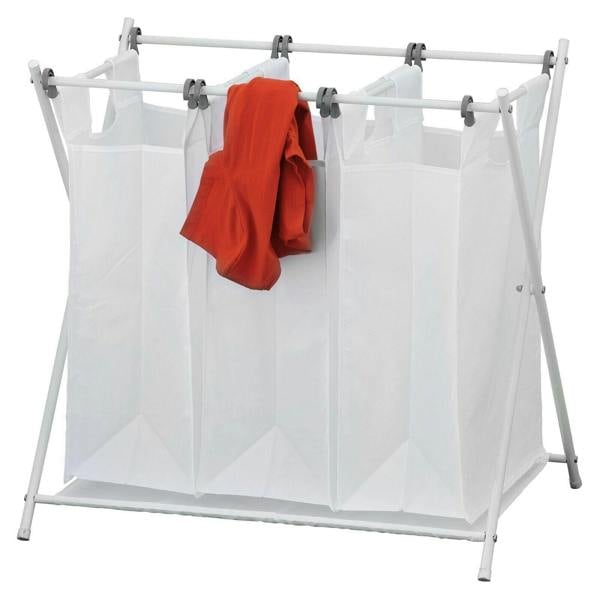WALPLUS Wayar Foldable Laundry Sorter, Triple 3 | Modern Home Decor