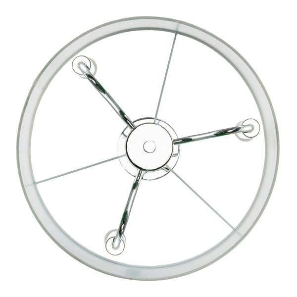 Chic Chandelier Semi Flush Ceiling Light in Polished Chrome with Shade Image 5