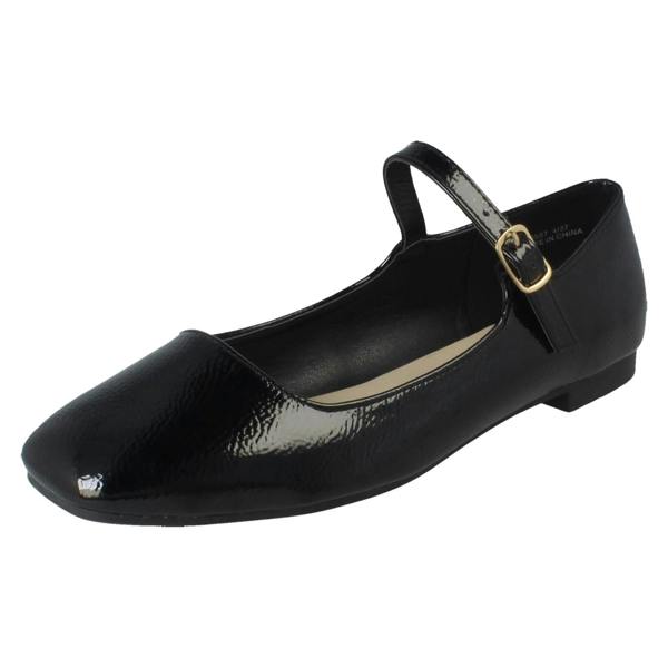 Savannah Ladies Savannah Buckle Fastening Flat Mary Jane Smart Shoes F80587