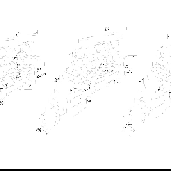 Dorel Home Bowie 2 seater sofa in grey fabric