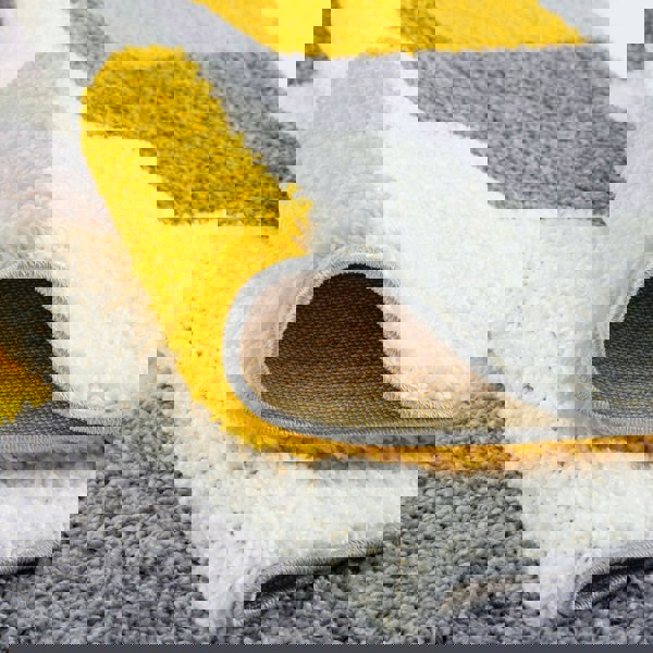 Myshaggy Geometric Yellow Rug