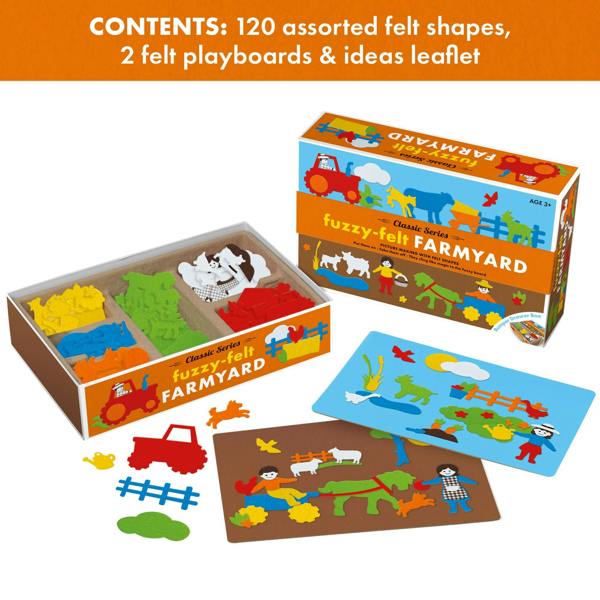 Fuzzy Felt Fuzzy-Felt Classic - Farmyard